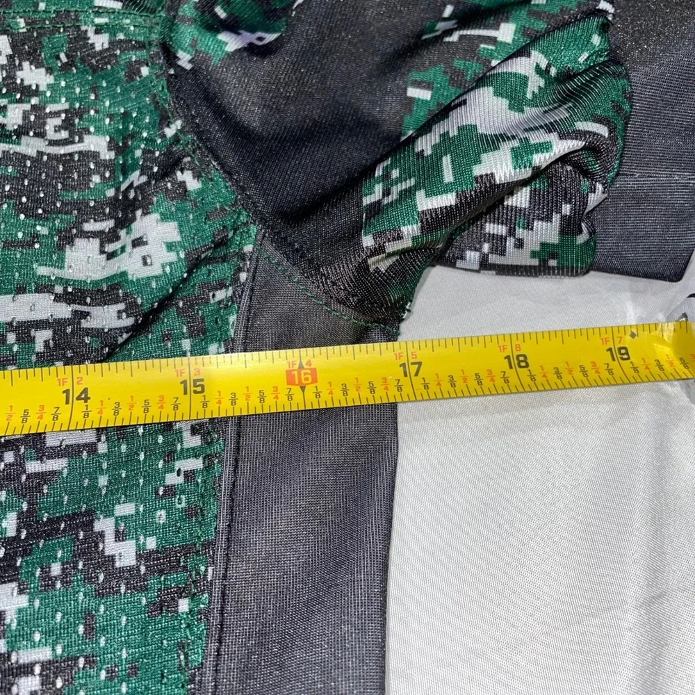 Champro Eagles Football Jersey Youth‎ Small Green Black Digital Camo Number 2